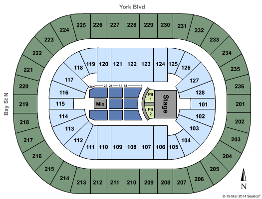 FirstOntario Centre Backstreet Boys Seating Chart