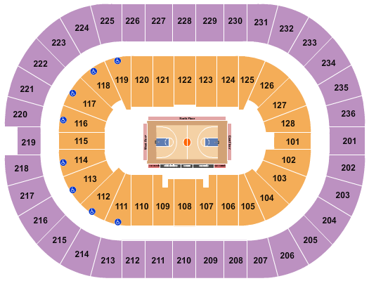 FirstOntario Centre Basketball - Globetrotters Seating Chart