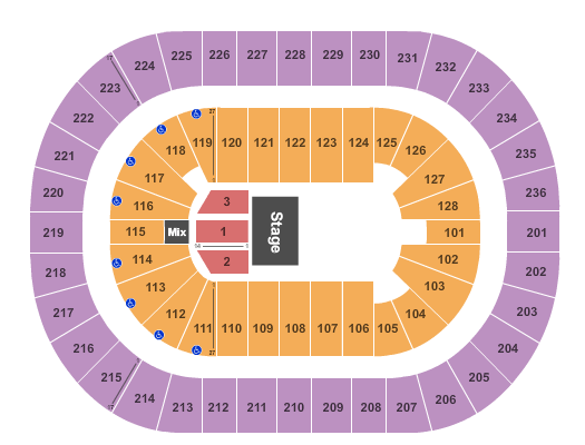 FirstOntario Centre Concert Bowl Seating Chart