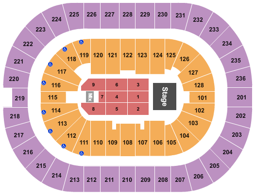 TD Coliseum Concert East Endstage 3 Seating Chart