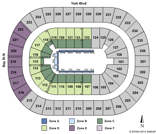 FirstOntario Centre Disney On Ice Zone Seating Chart