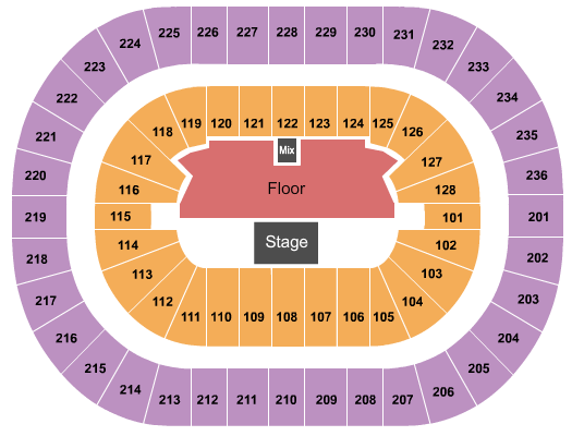 TD Coliseum End Stage 2 Seating Chart