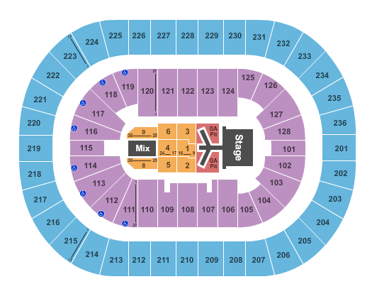 FirstOntario Centre Florida Georgia Line Seating Chart