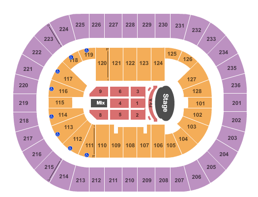 FirstOntario Centre Garth Brooks Seating Chart