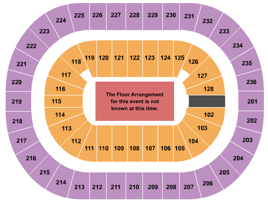 FirstOntario Centre Generic Floor Seating Chart
