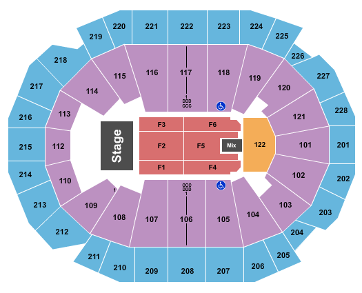 Fiserv Forum Barry Manilow Seating Chart