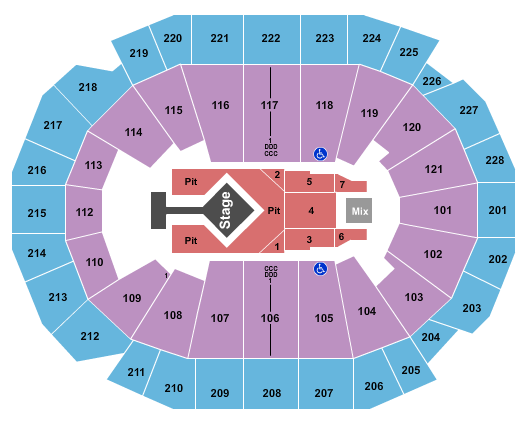 Fiserv Forum Blink 182 Seating Chart
