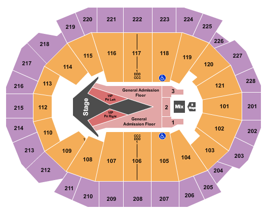 Fiserv Forum Carrie Underwood-2 Seating Chart