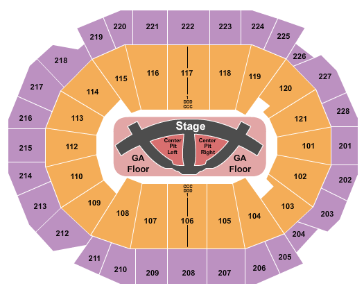 Fiserv Forum Carrie Underwood Seating Chart