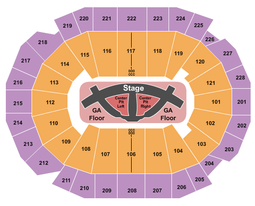 Eagles Club Seating Chart