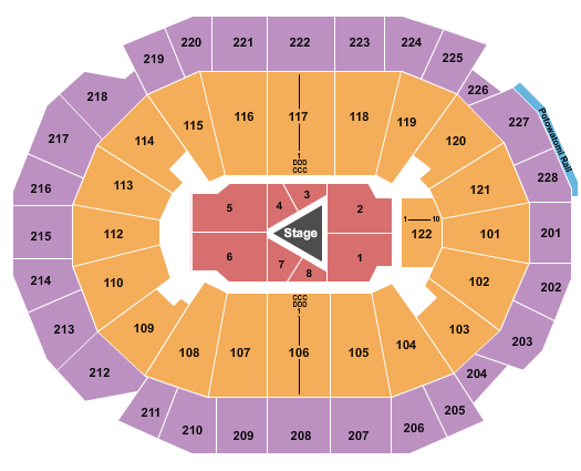 Fiserv Forum Center Stage 2 Seating Chart