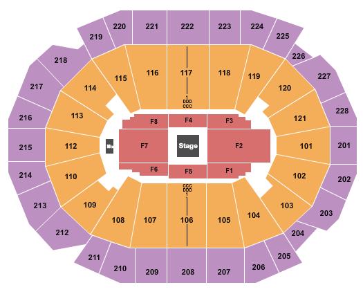 Fiserv Forum Center Stage Seating Chart