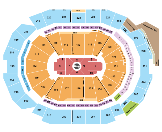 Fiserv Forum Center Stage 3 Seating Chart