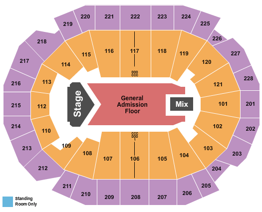Fiserv Forum Chance The Rapper Seating Chart