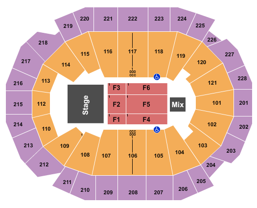 Fiserv Forum Cher Seating Chart