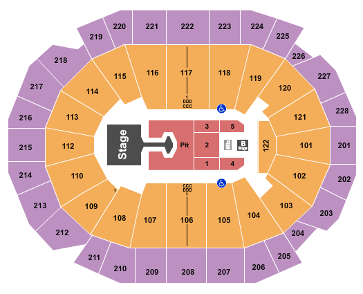 Fiserv Forum Disturbed Seating Chart