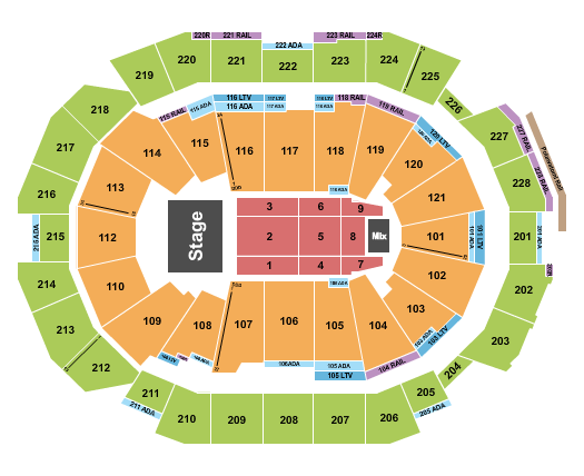 Fiserv Forum Endstage 9 Seating Chart