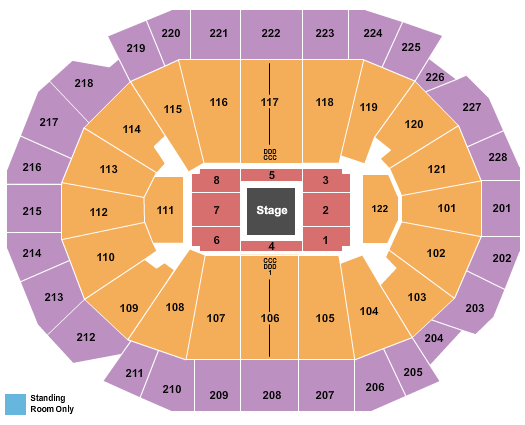 Fiserv Forum Gold Over America Seating Chart
