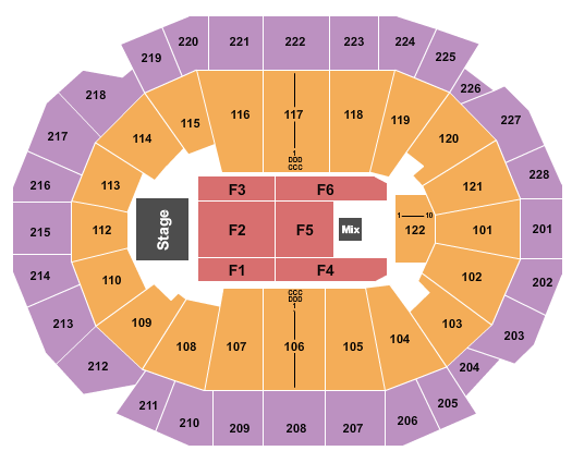 seating chart for Fiserv Forum - Impractical Jokers - eventticketscenter.com