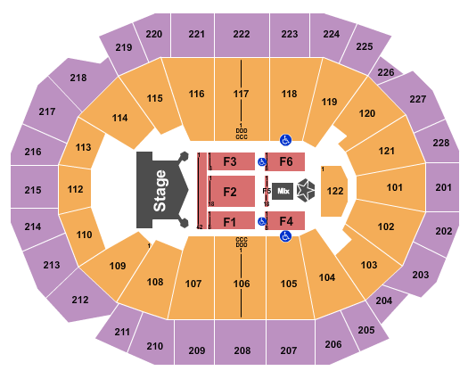 Fiserv Forum Kiss Seating Chart