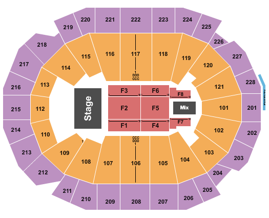 Fiserv Forum Stevie Wonder Seating Chart