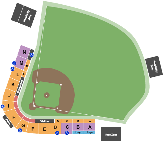 Hanover Insurance Park at Fitton Field Baseball Seating Chart