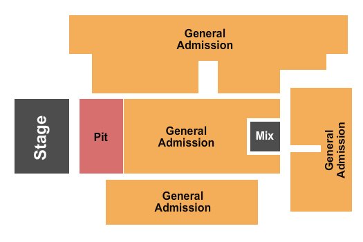 Five Flags Center - Arena GA w/ Pit Seating Chart