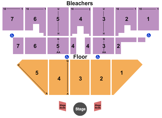 Five Flags Seating Chart