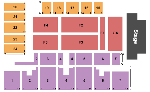 Five Flags Center - Arena Billy Currington Seating Chart