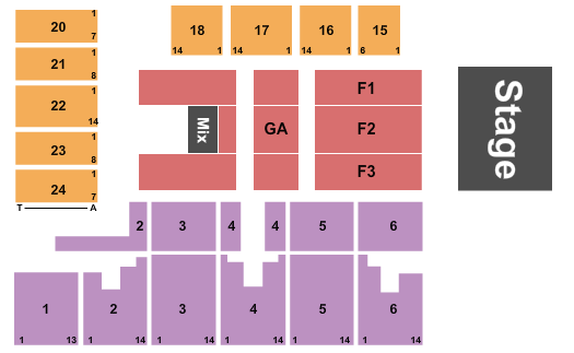 Five Flags Center - Arena Big Church Night Out Seating Chart