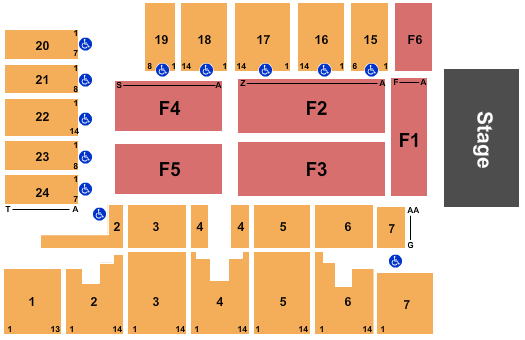 seating chart for Five Flags Center - Arena - PJ Masks - eventticketscenter.com