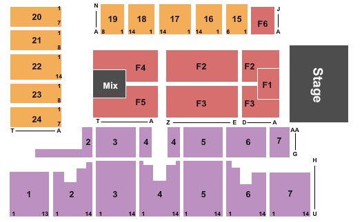 Five Flags Center - Arena Willie Nelson Seating Chart