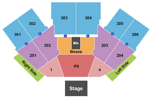 FivePoint Amphitheatre Seating Chart