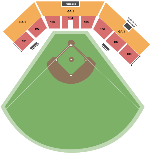 Fleming Stadium Baseball Seating Chart