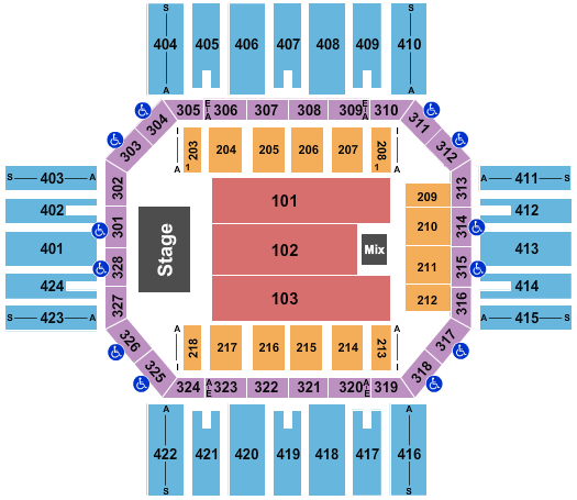 Florence Civic Center Seating Map