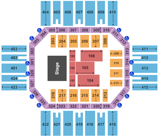 Florence Civic Center Endstage 2 Seating Chart