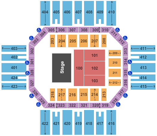 Florence Civic Center Seating Map