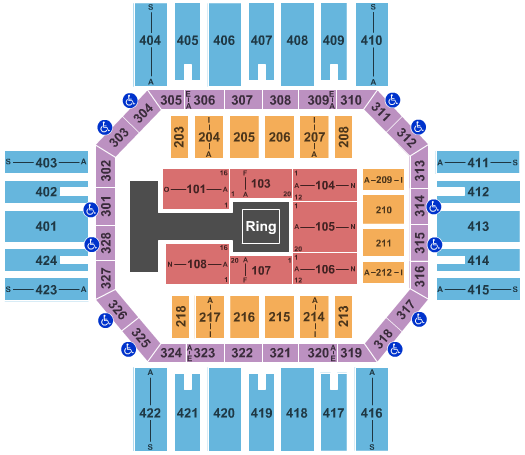 Florence Civic Center Wrestling Seating Chart