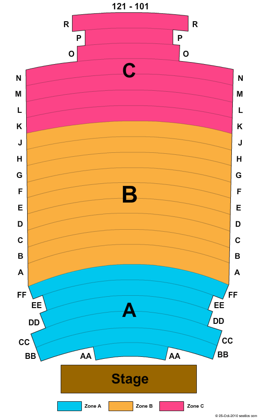 Florence Gould Hall End Stage Zone Seating Chart