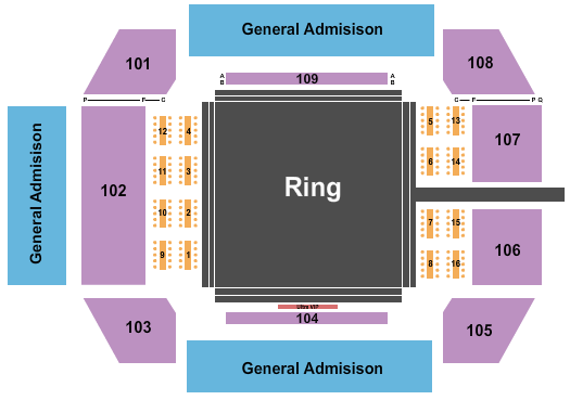 Florida State Fairgrounds Expo Hall Boxing Seating Chart