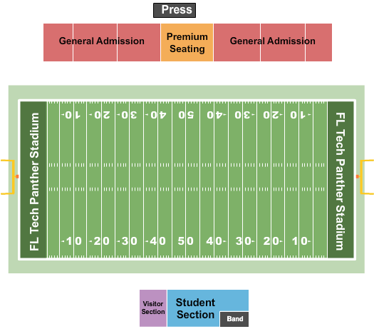 Florida Tech Panther Stadium Football Seating Chart