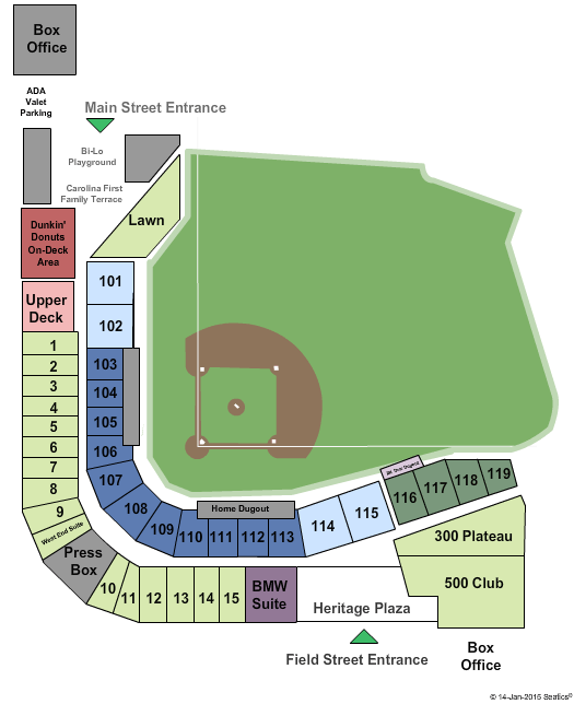 Fluor Field at the West End Seating Chart Cheapo Ticketing