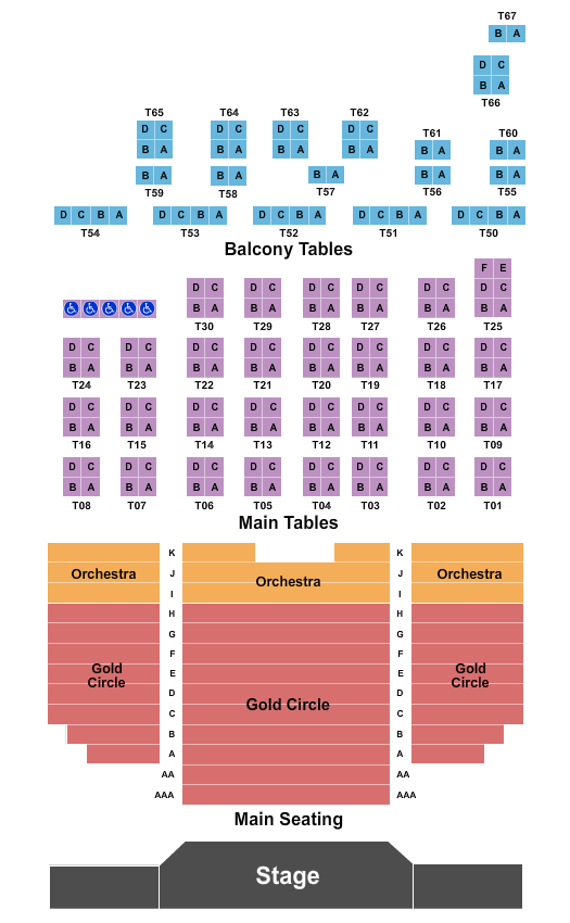 Flying Monkey Movie House & Performance Center Seating Chart
