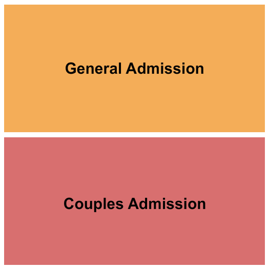 Flying X Speakeasy Lounge GA/Couples Seating Chart