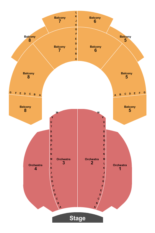 Foellinger Auditorium Seating Chart