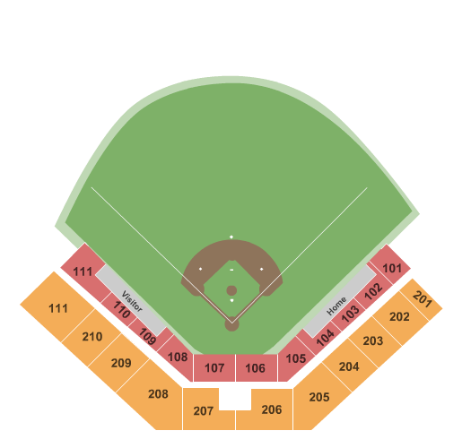 Foley Field Baseball Seating Chart