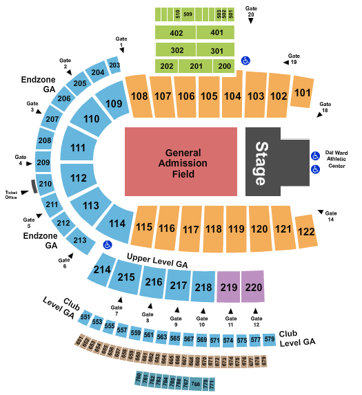 Square Garden Seating Chart Dead And Company