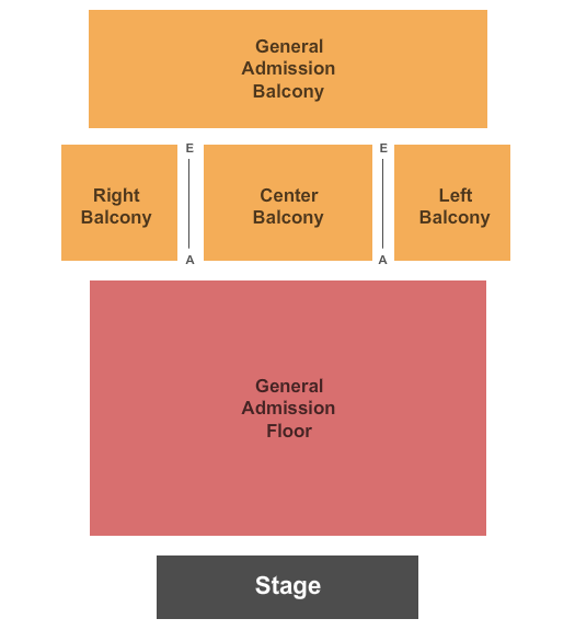 The Fonda Theatre Endstage GA Floor Seating Chart