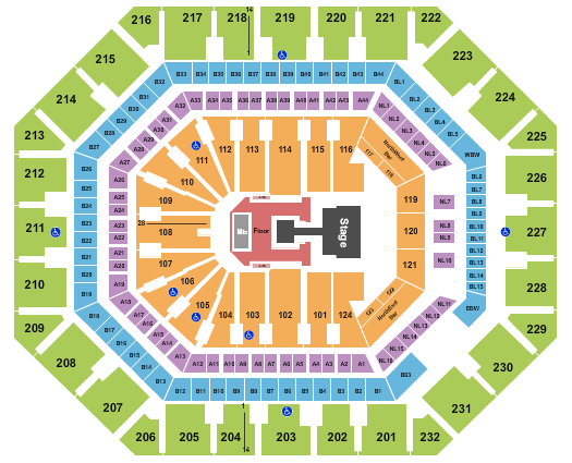 Footprint Center Ateez Seating Chart