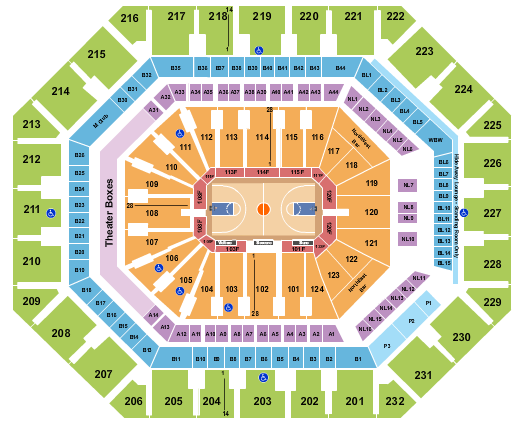 Footprint Center Basketball 2 Seating Chart